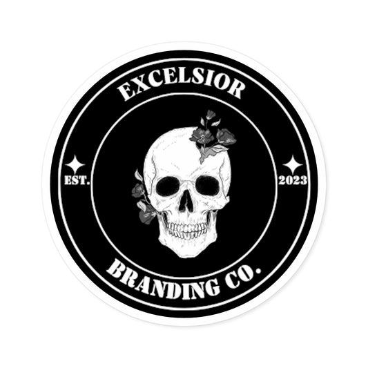 Excelsior Branding Co. Skull Logo Black